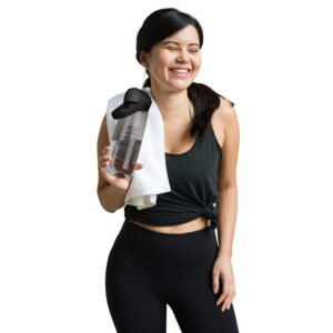 Flip straw water bottle